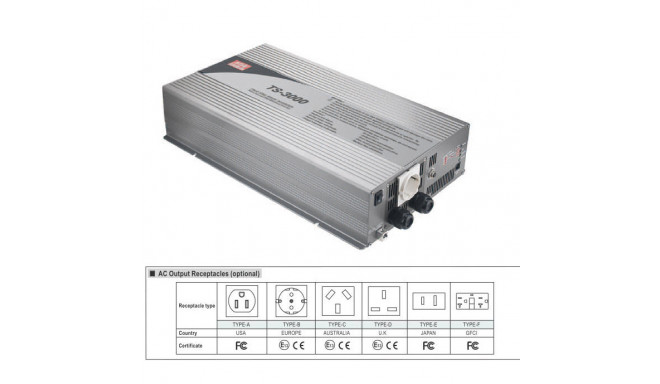 Inverter DC-AC 3000W 10.5~15V-230V 50Hz