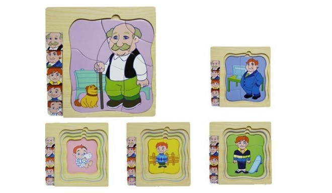 BRIMAREX Wooden puzzle w ith characters Man