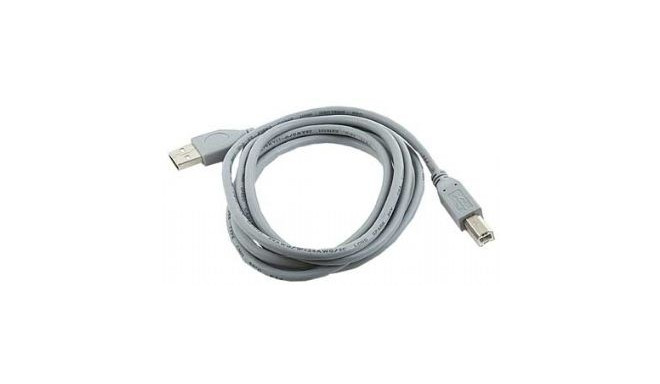 USB 2.0 A-plug B-plug 6ft cable, grey color