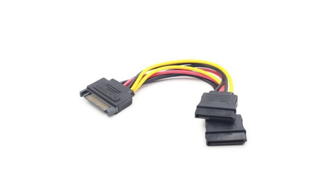 Cable SATA (M)-> 2x SATA (F) 15cm