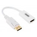 Unitek adapter DisplayPort - HDMI, valge