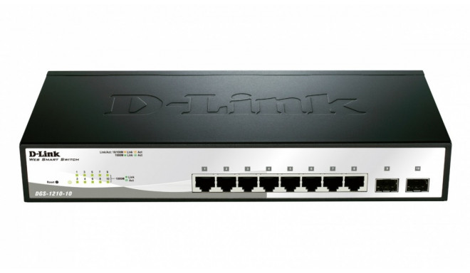 D-Link switch DGS-1210-10 10port Gbit Smart 2xSFP
