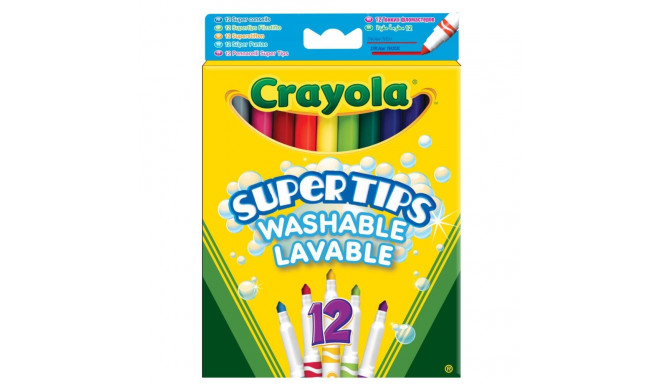 Crayola washable markers Supertips 12pcs