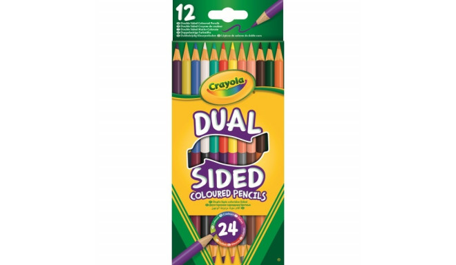 Double-sided pencil crayons 12 pcs.