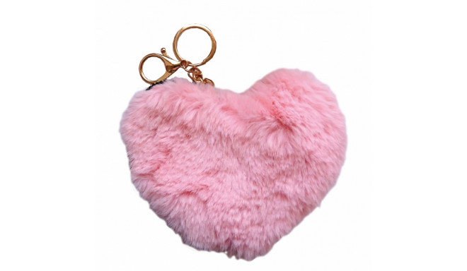 Keychain plush heart display 12 pcs MIX