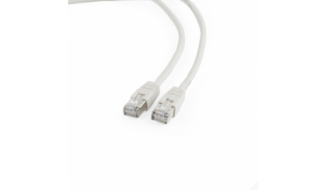 Patch cord CAT6, molded strain relief, 50u" plugs, 1m, grey