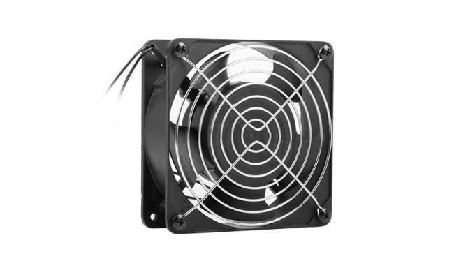 Fan for 19 wallmounting cabinet 230V 120x120x38mm black