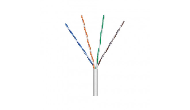Installation cable twisted pair U/UTP Cat5e 4x2 stranded 100% copper 305m gray