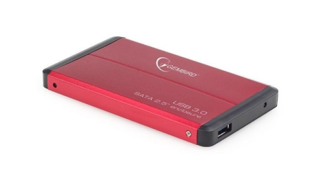 External HDD Enclosure 2.5'' USB 3.0 Red