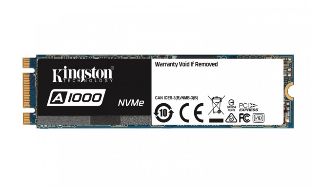 Kingston SSD A1000 480GB M.2 2280 PCI-e NVMe 1500/900MB/s