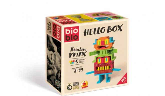 Piatnik mänguklotsid Bioblo Hello Box 100tk