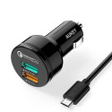 Aukey car charger CC-T1 Ultrafast 2xUSB Quick Charge 4.4A 30W
