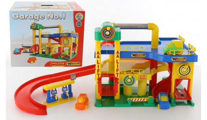 Wader-Polesie toy set Garage nr 1 with cars