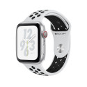 Apple Watch Nike+ Series 4 GPS + Cellular, 44mm Silver Aluminium Case with Pure Platinum/Black Nike 