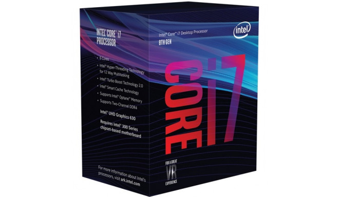 Procesor Core i7-8700 BOX 3.20GHz, LGA1151