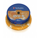 Verbatim DVD-R 4.7GB 16x 25tk tornis (43522)