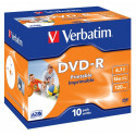 Verbatim DVD-R 4.7GB 16x Printable 10pcs Jewel Case (43521)