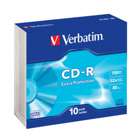 Verbatim CD-R 52x 700MB SlimCase 10pcs