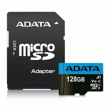 Adata memory card microSDXC 128GB Premier UHS1 Class 10 A1 + adapter