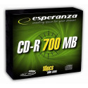 Esperanza CD-R 700MB 56x Slim 10tk karbis