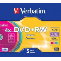 DVD+RW 4x 4.7GB 5P Color