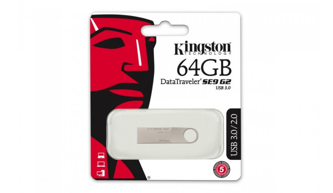 Kingston mälupulk 64GB DataTraveler SE9G2 USB 3.0