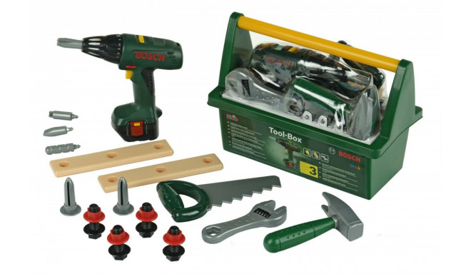 Box with screwdriver and tools Bosch