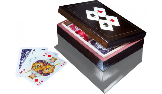 Piatnik playing cards Lux in horizontal casket with Aces