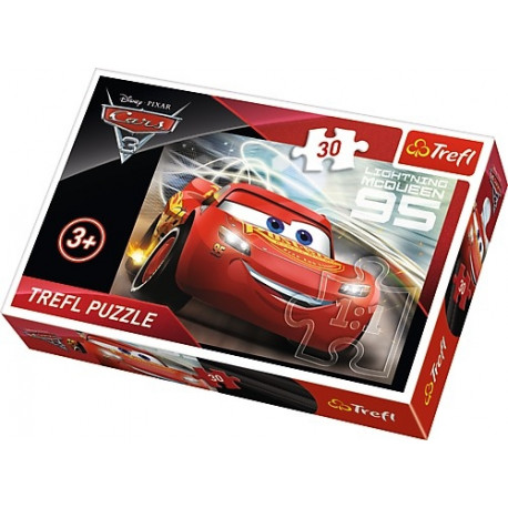 Trefl puzzle Cars 3 Lightning McQueen 30pcs - Puzzles - Photopoint