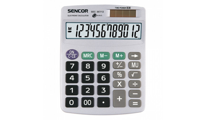 Calculator SEC 367/12 Table,12 Digital LCD