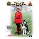 1/16 RCMP Female Officer with dog