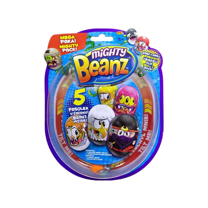 Moose Figurines Mighty Beanz 5 Pack 5 Pack Blister Flip Roll Race Original Others Game Toys Hobbies Gifts