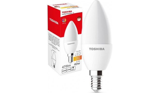 LED lamp 5W C37 230V 470lm warm white