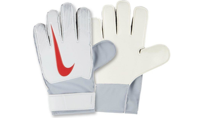 Gloves Goalkeeper junior Nike Junior Match Goalkeeper GS0368 043 (universal; 4; gray color)