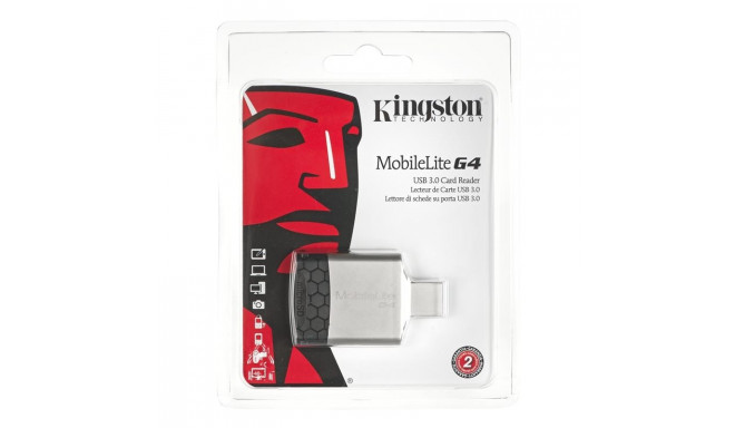 Kingston Technology MobileLite G4 card reader Black,Grey USB 3.0