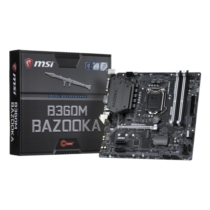 Msi bazooka ddr4. MSI b360m Bazooka. Материнская плата MSI b360m Bazooka. B360m Bazooka (MS-7b24).