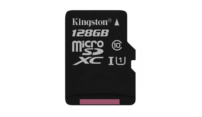 Kingston mälukaart microSDXC 128GB Canvas Class 10 (SDCS/128GBSP)
