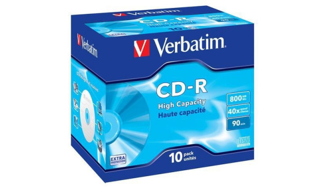 Plate CD Verbatim 43428 (800MB; x10; 10pcs; Jewel Case)