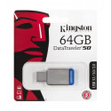 Kingston mälupulk DataTraveler 64GB USB 3.0, hõbedane (DT50/64GB)