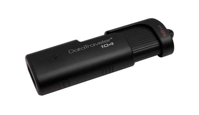 Kingston flash drive 16GB DataTraveler USB 2.0, black (DT104/16GB)