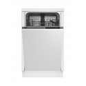 Dishwasher for installation Beko DIS25013 (448 mm; Integrated (covered); silver color)