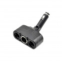 Adapter to the car lighter socket UGO URS-1017 (3 x ; black color)
