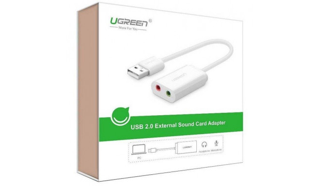 UGREEN adapter USB - 2x3.5mm (30143)
