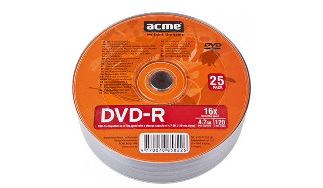 Acme 120 min / 4,7 Gb GB, DVD-R