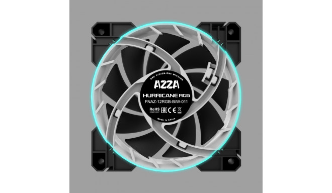 AZZA fan Hurricane RGB 120mm, black