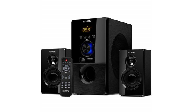Bluetooth speakers SVEN MS-2050, black (55W, FM, USB/SD, Display, RC, Bluetooth), SV-013233