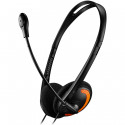 CANYON PC headset with microphone, volume control and adjustable headband, cable length 1.8m, Black/