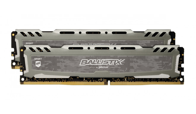 Ballistix RAM Sport LT 16GB Kit DDR4 8GBx2 2400 DIMM 288pin grey SR