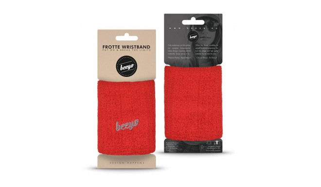Beeyo Sport Frotte WristBand, red