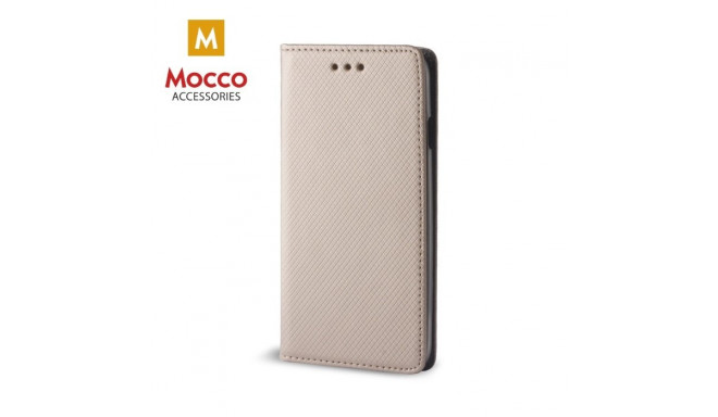 Mocco Smart Magnet Book Case For Huawei Y9 (2018) Gold